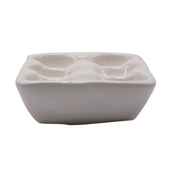 NEW Rae Dunn Artisan Farmhouse FREE RANGE 6 Count Ceramic Egg Holder - Picture 4 of 7